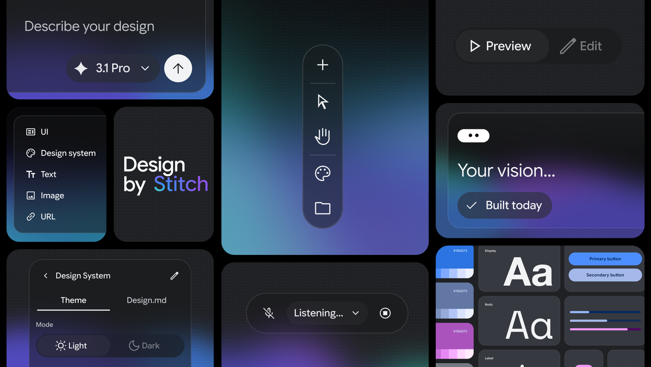 Stitch 2.0 by Google screenshot